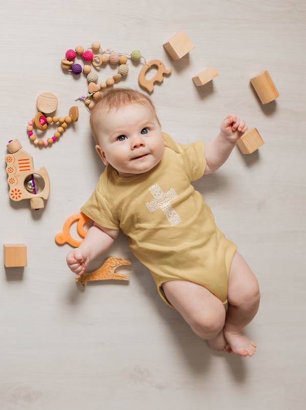Terrain Cross Onesie - Baby Cross Collection (Christening and Baptism Gift)