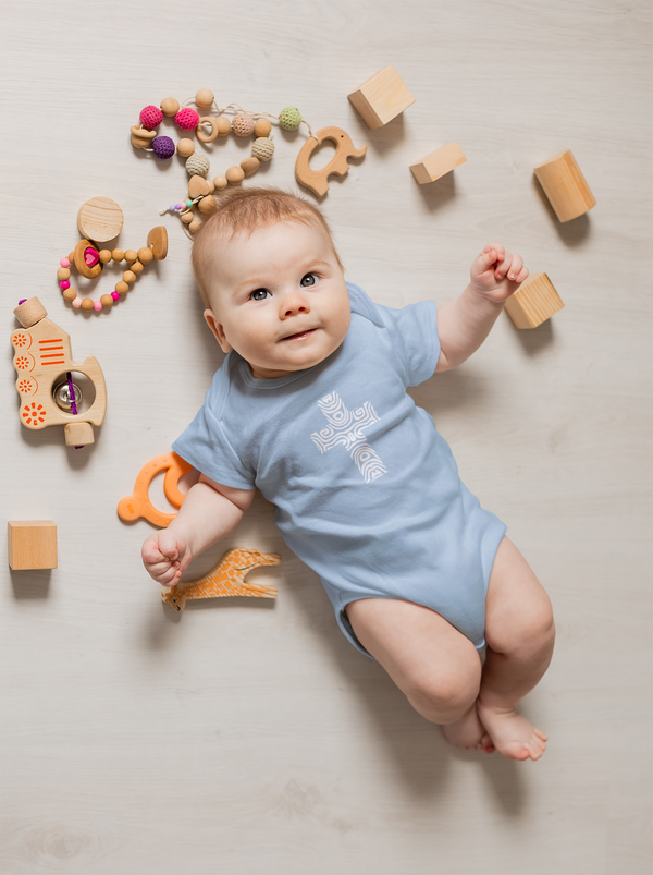 Terrain Cross Onesie - Baby Cross Collection (Christening and Baptism Gift)