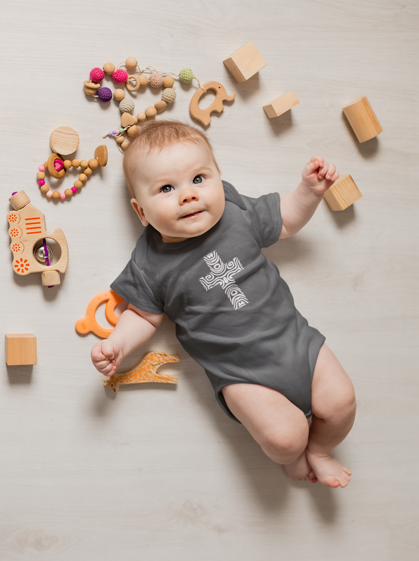 Terrain Cross Onesie - Baby Cross Collection (Christening and Baptism Gift)