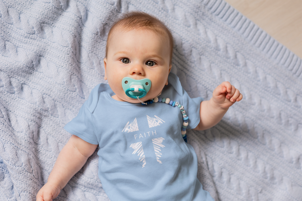 Faith Cross Onesie - Baby Cross Collection (Christening and Baptism Gift)