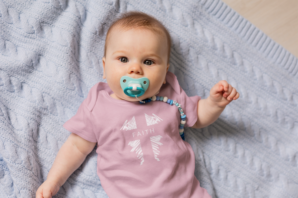 Faith Cross Onesie - Baby Cross Collection (Christening and Baptism Gift)