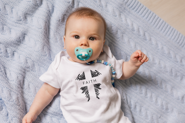 Faith Cross Onesie - Baby Cross Collection (Christening and Baptism Gift)