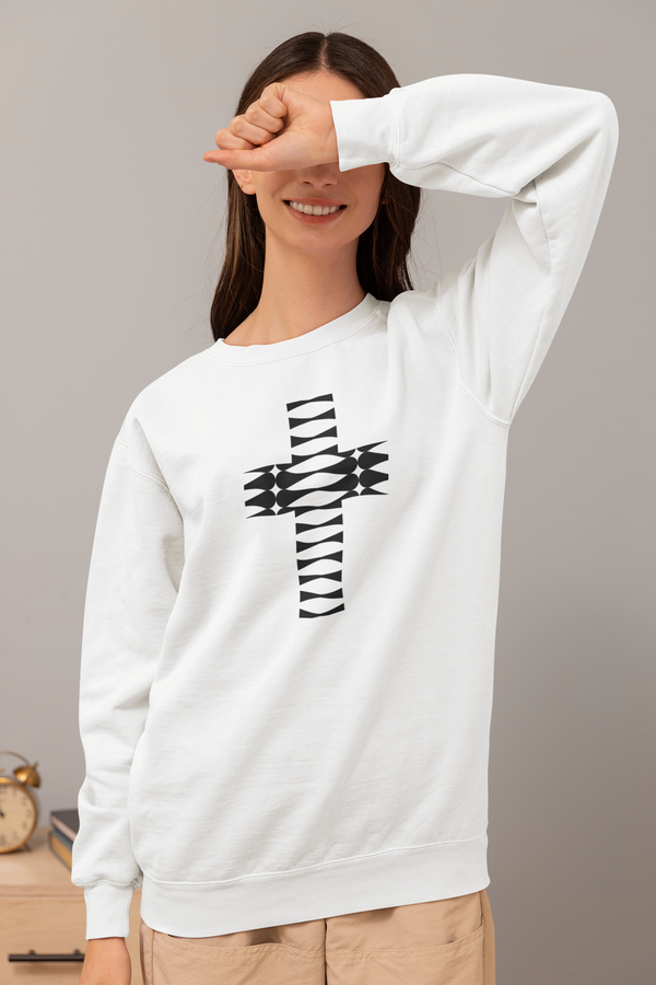 Rhythm Cross - Comfort Colors® Crewneck Sweatshirt