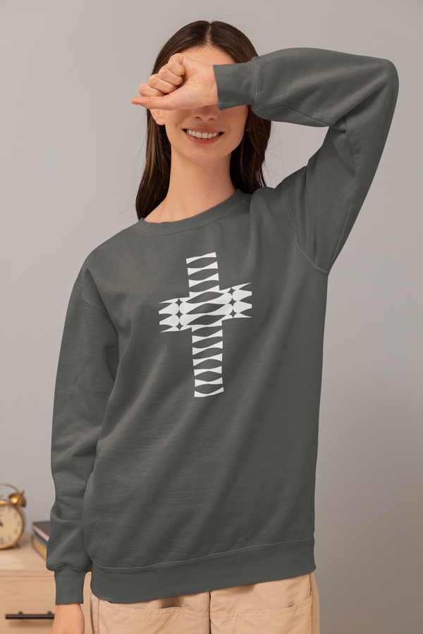 Rhythm Cross - Comfort Colors® Crewneck Sweatshirt