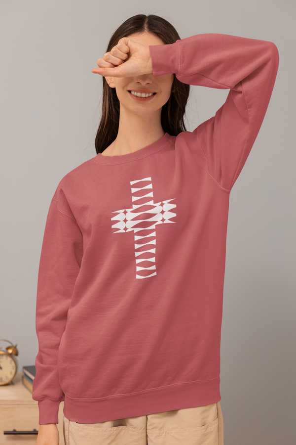 Rhythm Cross - Comfort Colors® Crewneck Sweatshirt