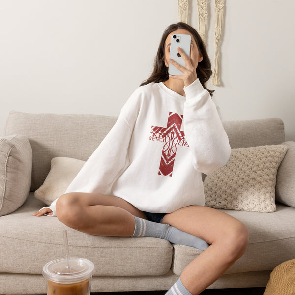 Rooted Cross Comfort Colors® Crewneck Sweatshirt