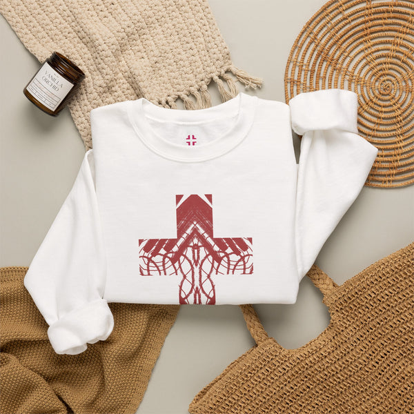 Rooted Cross Comfort Colors® Crewneck Sweatshirt