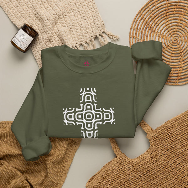 Continuum Cross - Christian Crewneck Sweatshirt