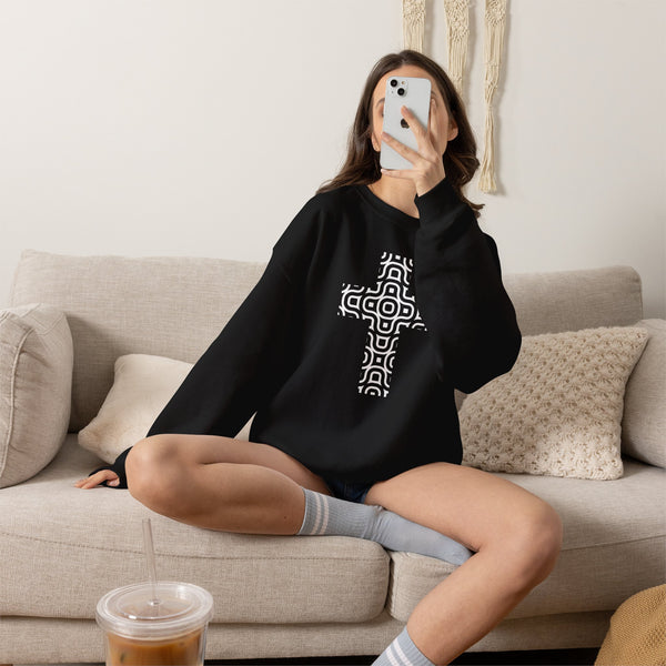 Continuum Cross - Christian Crewneck Sweatshirt