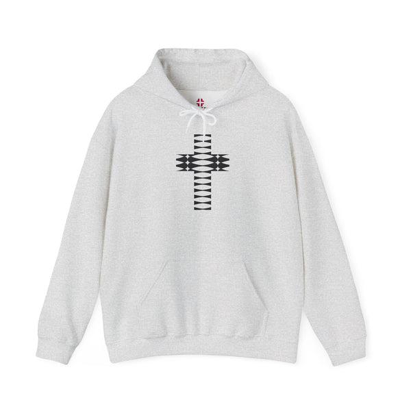 Rhythm Cross - Heavy Blend Christian Hoodie