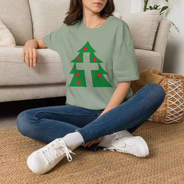 Christmas Cross - Softstyle Christian Tee