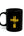 Gold Cross Black Ceramic Mug —  (11oz/15oz)