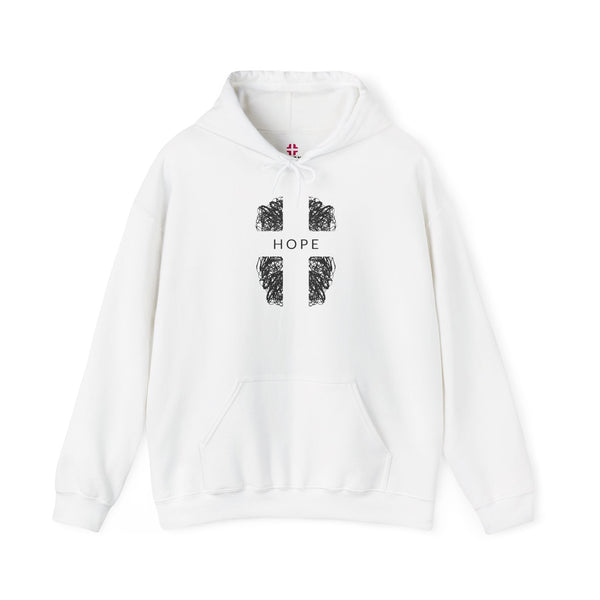 Hope Cross -  Heavy Blend Christian Hoodie