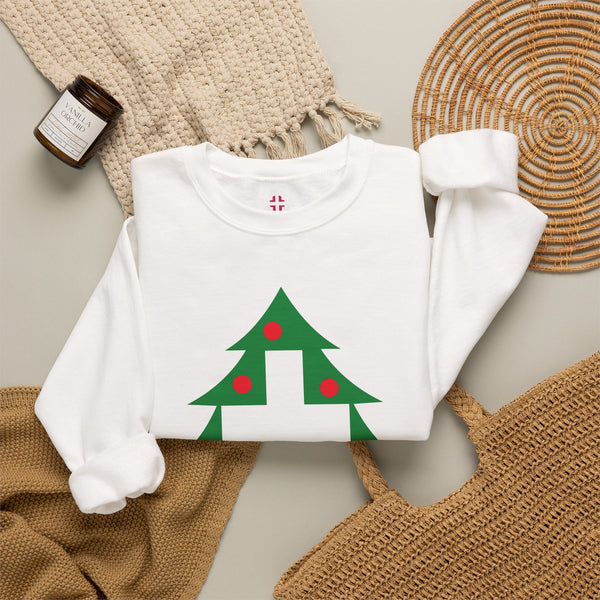 Christmas Cross — Christian Crewneck Sweatshirt