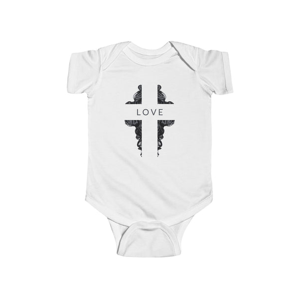 Love Cross Onesie - Baby Cross Collection (Christening and Baptism Gift)