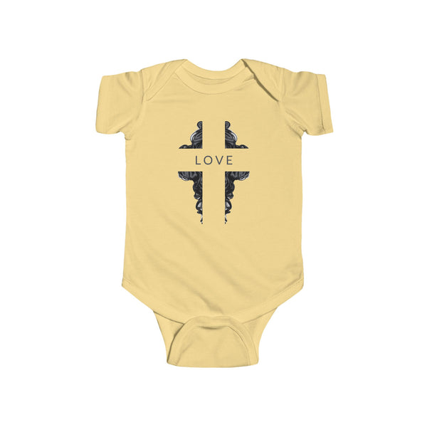 Love Cross Onesie - Baby Cross Collection (Christening and Baptism Gift)