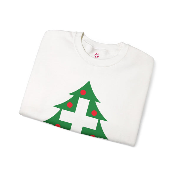Christmas Cross — Christian Crewneck Sweatshirt
