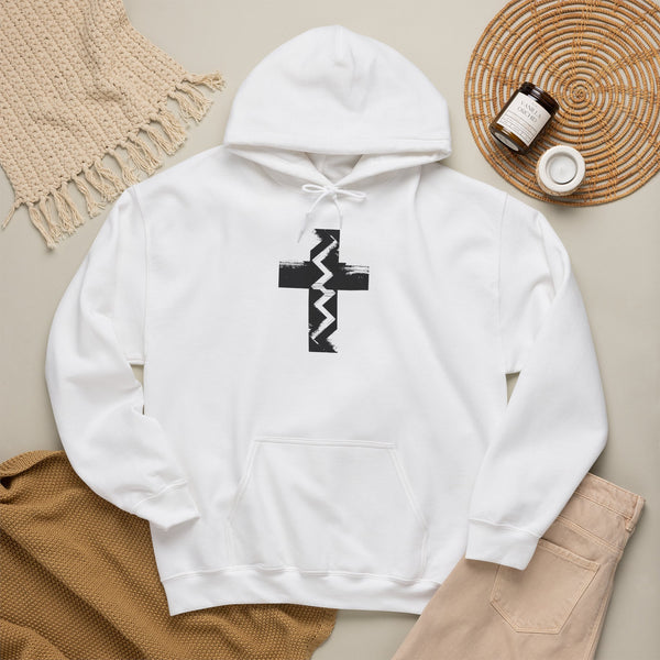 Fault Line Cross - Heavy Blend Christian Hoodie