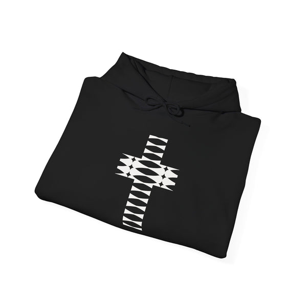 Rhythm Cross - Heavy Blend Christian Hoodie