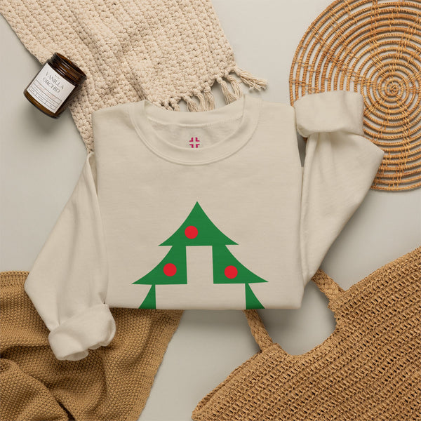 Christmas Cross — Christian Crewneck Sweatshirt