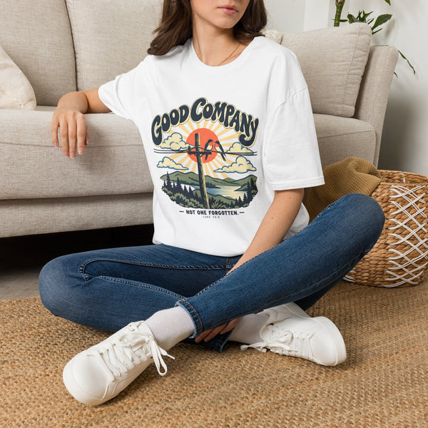 Good Company Cross – Vintage Christian Tee