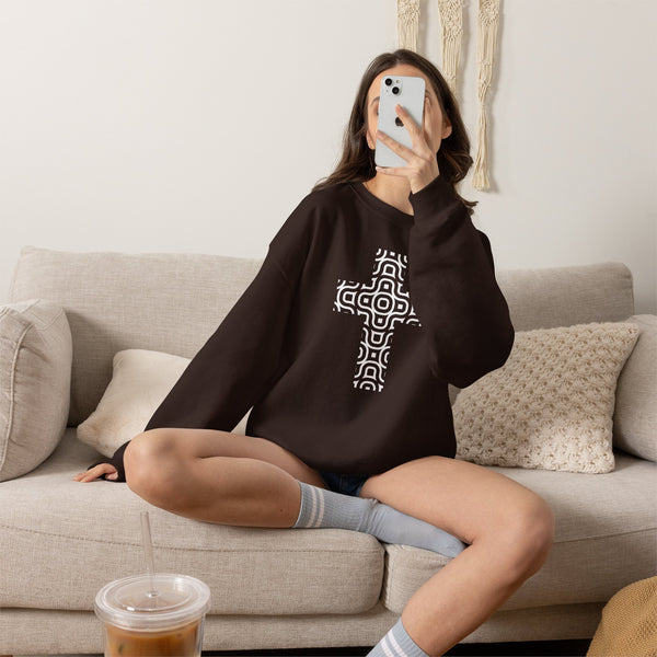 Continuum Cross - Christian Crewneck Sweatshirt