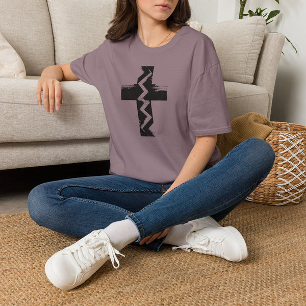 Fault Line Cross  – Softstyle Christian Tee