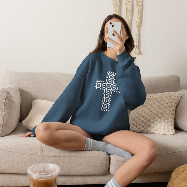 Continuum Cross - Christian Crewneck Sweatshirt