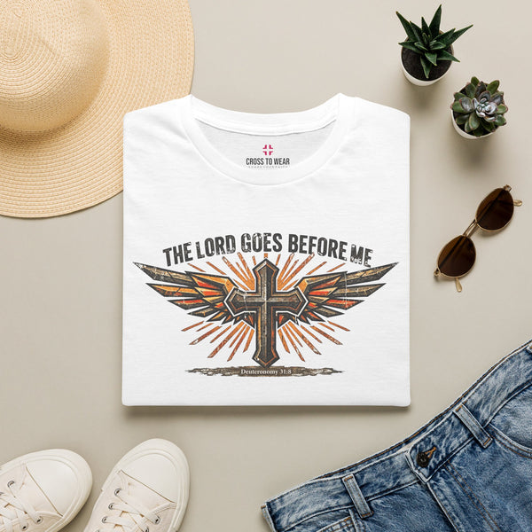 The Lord Goes Before Me – Vintage Christian Tee - Graphic Collection