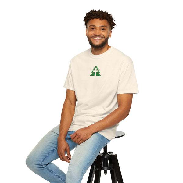 Christmas Tree Cross - Unisex Garment-Dyed T-Shirt - Small Collection