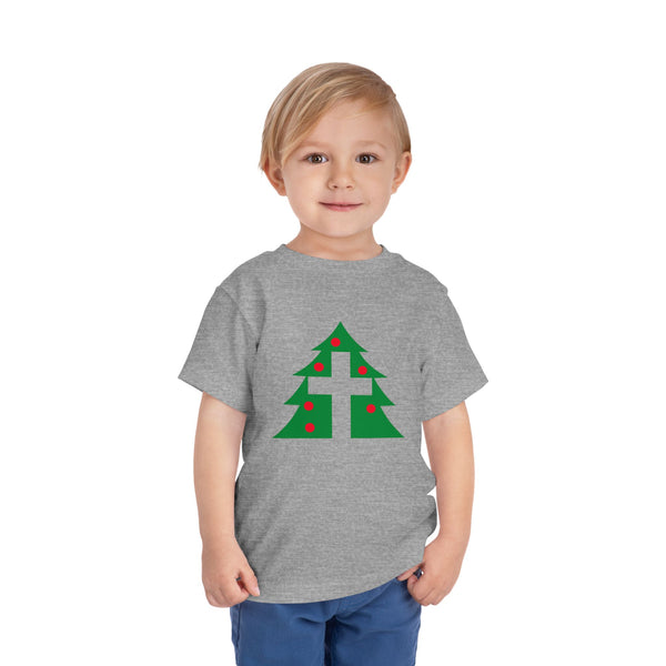Christmas Cross Tee - Christian Holiday Kids Shirt