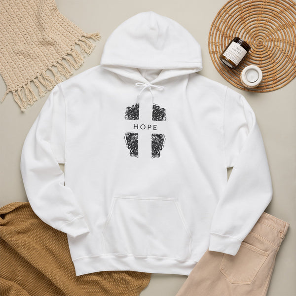 Hope Cross -  Heavy Blend Christian Hoodie