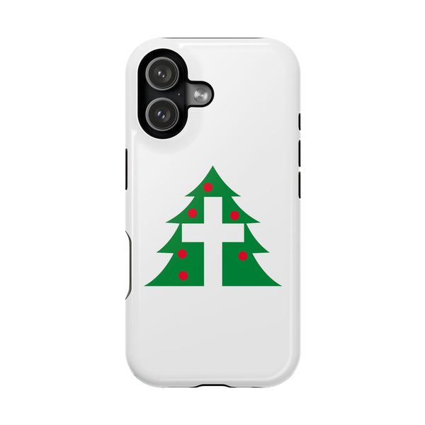 Christmas Cross iPhone Case — Magnetic Impact-Resistant Holiday Cover