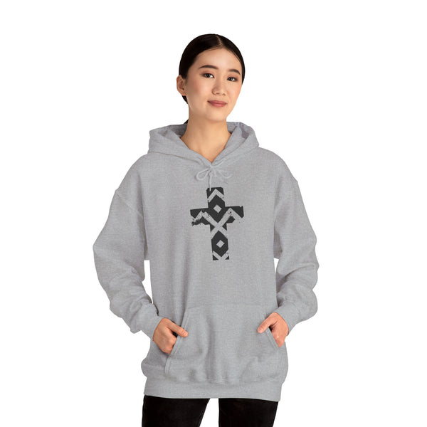 Pattern Cross - Heavy Blend Christian Hoodie