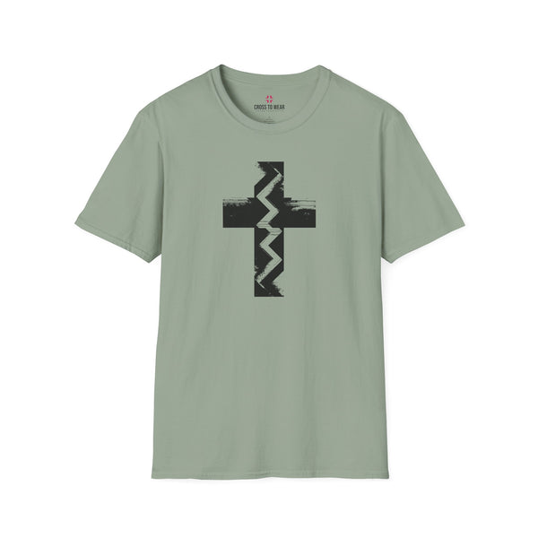 Fault Line Cross  – Softstyle Christian Tee