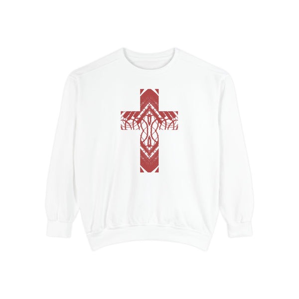 Rooted Cross Comfort Colors® Crewneck Sweatshirt