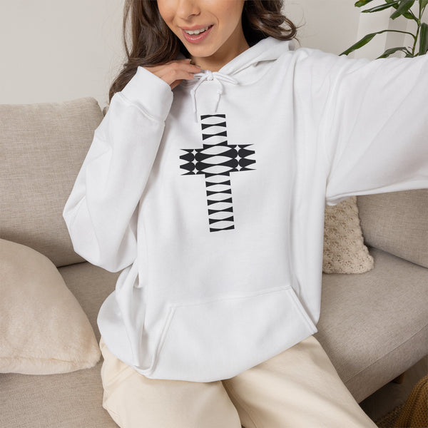 Rhythm Cross - Heavy Blend Christian Hoodie