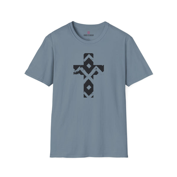 Pattern Cross  – Softstyle Christian Tee
