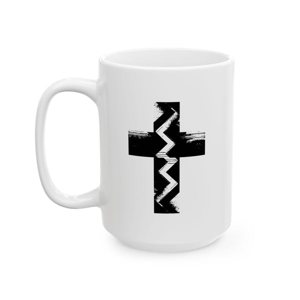 Fault Line Cross Ceramic Mug (11oz/15oz)