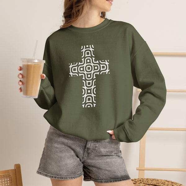 Continuum Cross - Christian Crewneck Sweatshirt