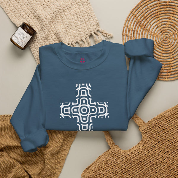 Continuum Cross - Christian Crewneck Sweatshirt