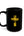 Gold Cross Black Ceramic Mug —  (11oz/15oz)
