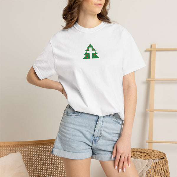 Christmas Tree Cross - Unisex Garment-Dyed T-Shirt - Small Collection