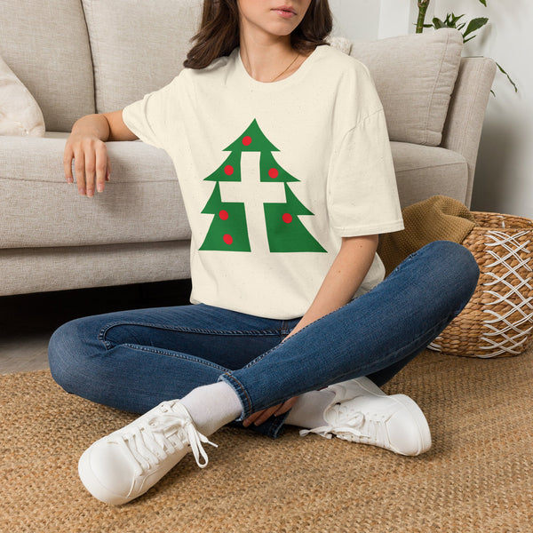 Christmas Cross - Softstyle Christian Tee