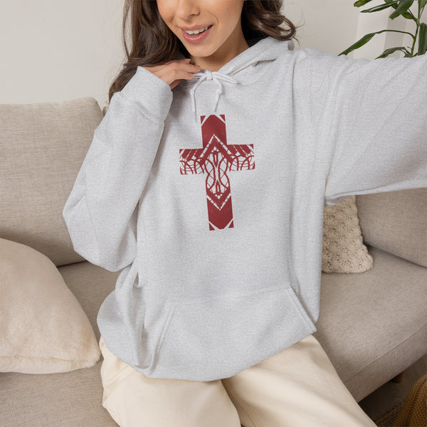 Rooted Cross - Heavy Blend Christian Hoodie