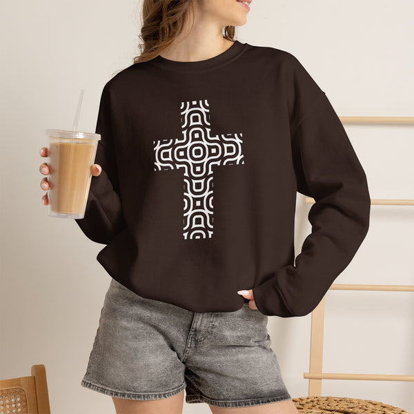 Continuum Cross - Christian Crewneck Sweatshirt