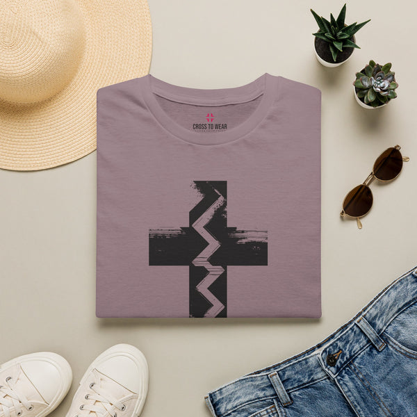 Fault Line Cross  – Softstyle Christian Tee