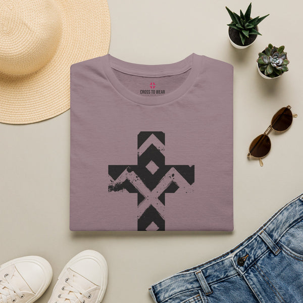 Pattern Cross  – Softstyle Christian Tee
