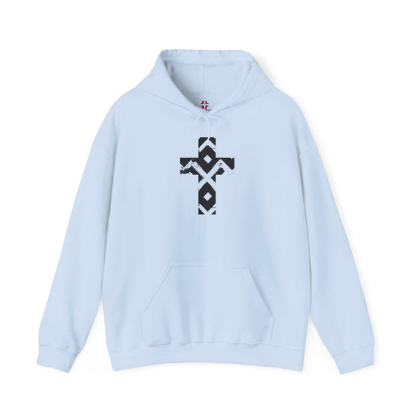 Pattern Cross - Heavy Blend Christian Hoodie