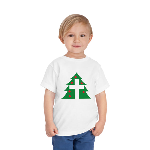 Christmas Cross Tee - Christian Holiday Kids Shirt